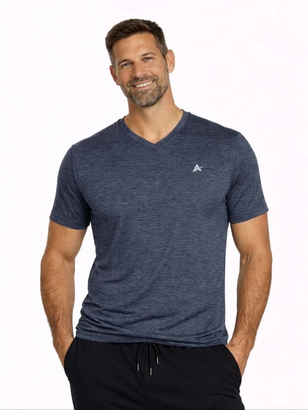 Arctic Cool Men’s Cooling V-Neck Shirt Grey Twist 3XL NWT UPF 50+